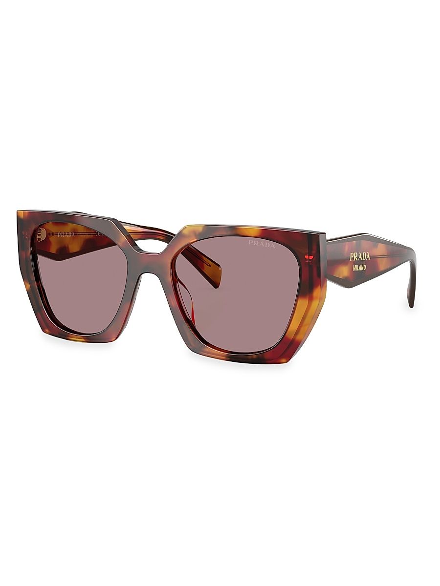 Women's 55MM Cat-Eye Sunglasses - Brown Blonde Havana