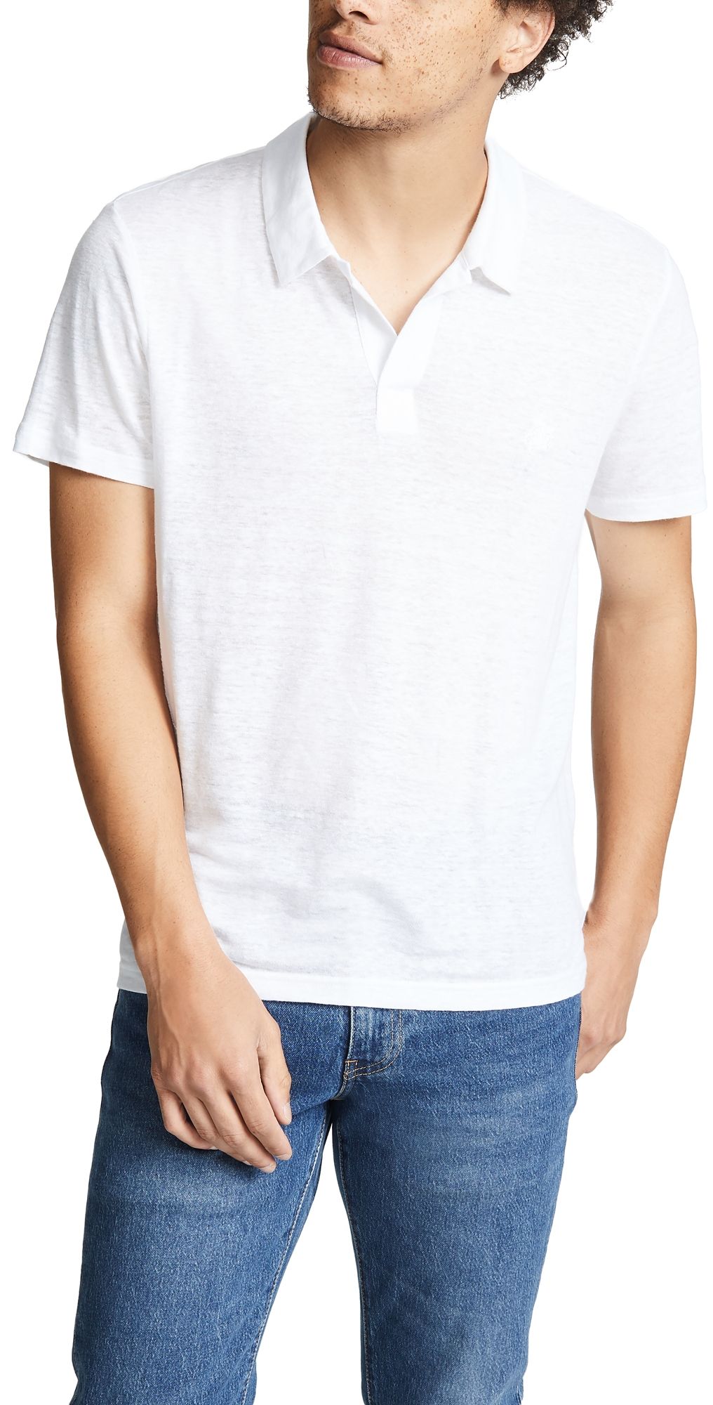 Vilebrequin Linen Pyramid Polo Shirt White S