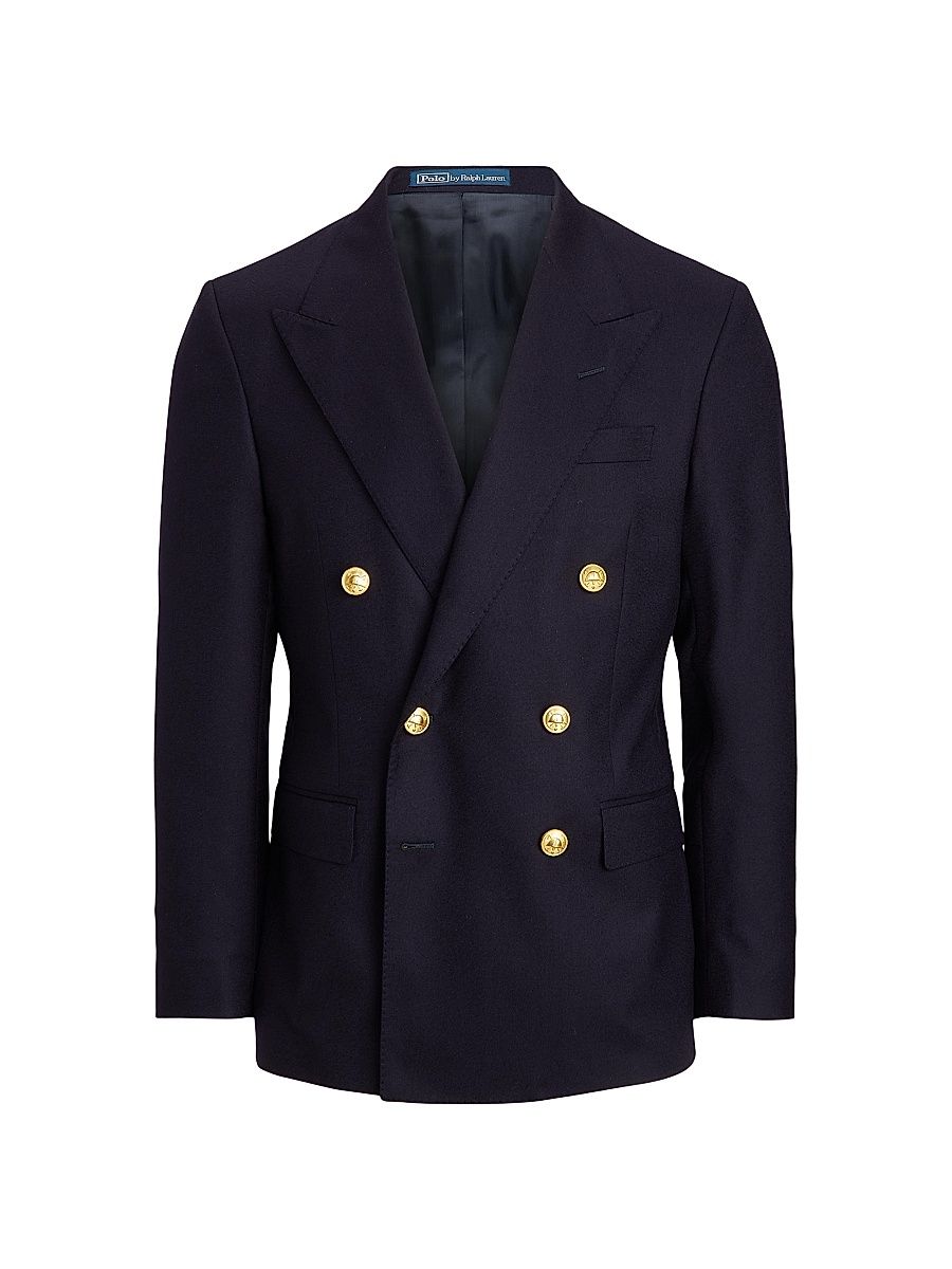 Men's The Iconic Doeskin Blazer - Navy - Size 46