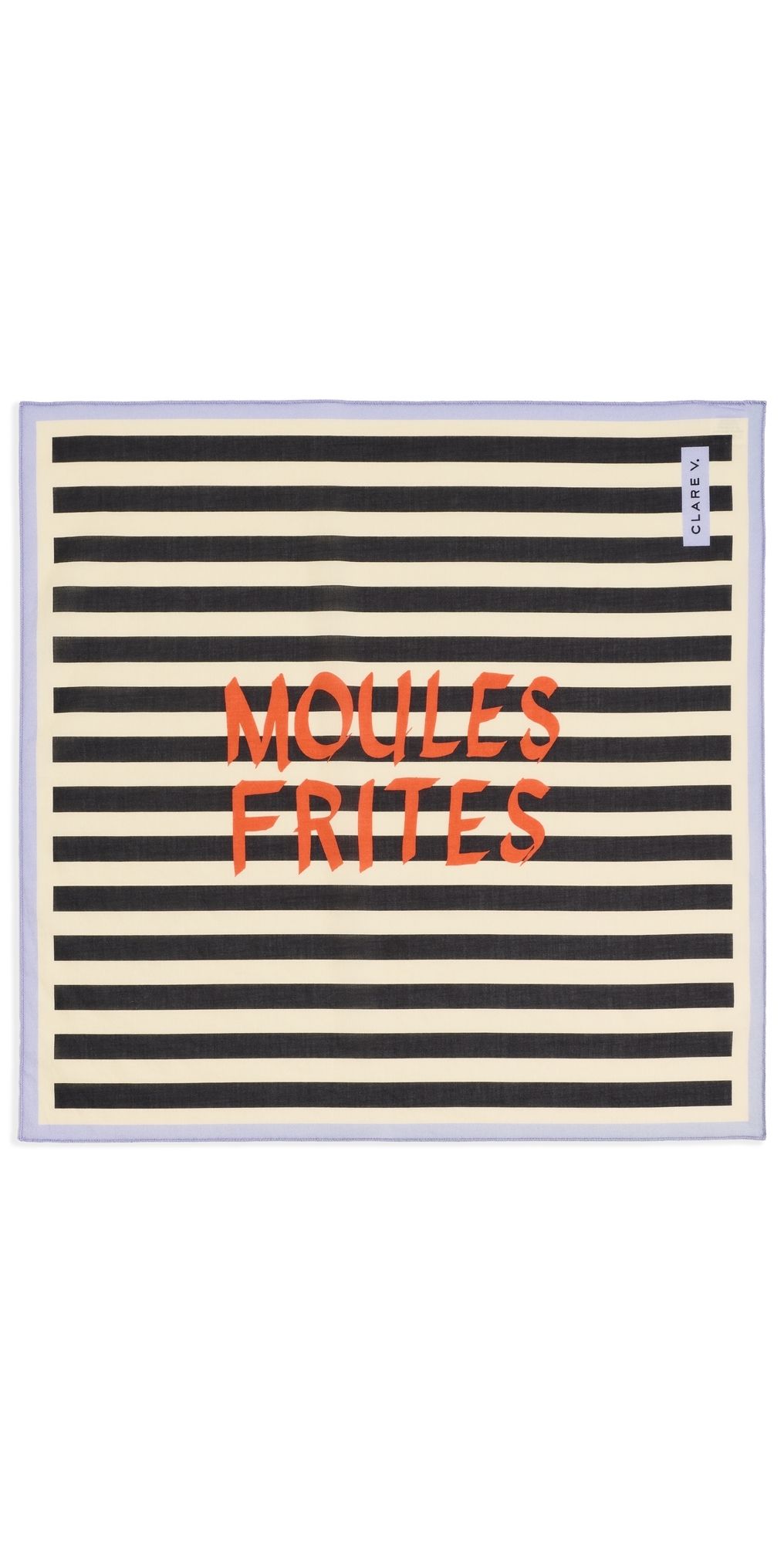 Clare V. Moules Frites Bandana Moules Frites One Size