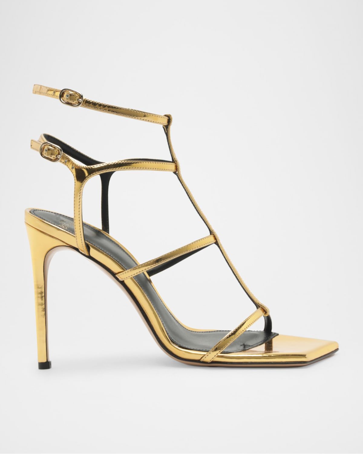 Amanda 100mm Patent Leather Gladiator Sandals