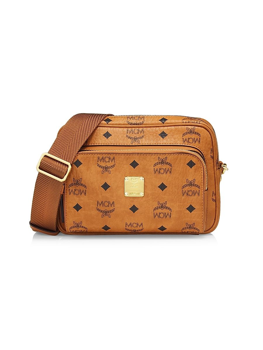 Men's Small Klassik Visetos Crossbody Bag - Cognac