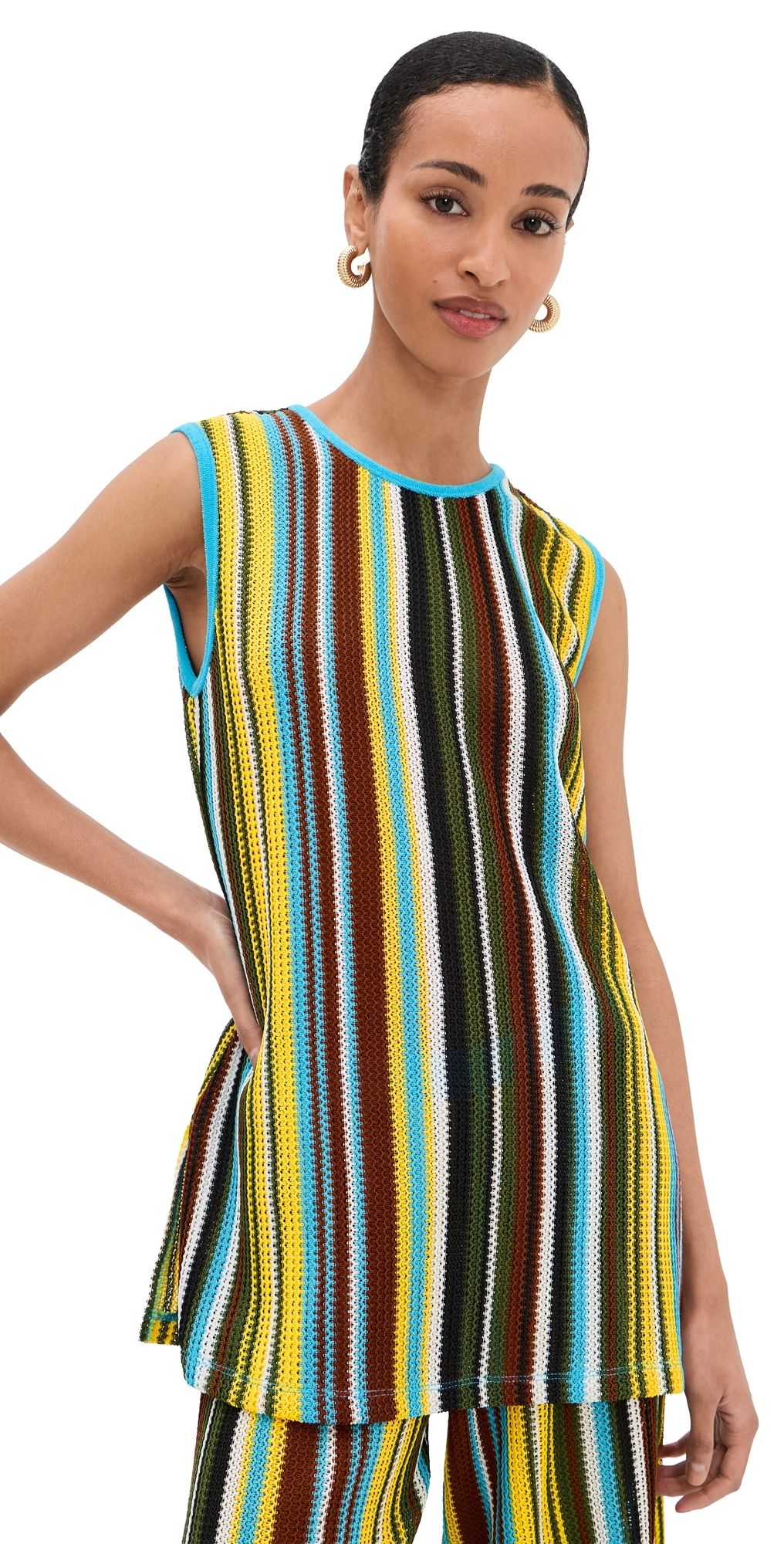 STAUD Valley Top Skate Stripe S