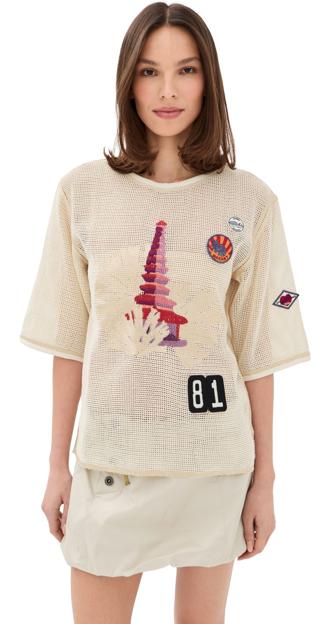 Isabel Marant Nisrine Tee Ecru XS