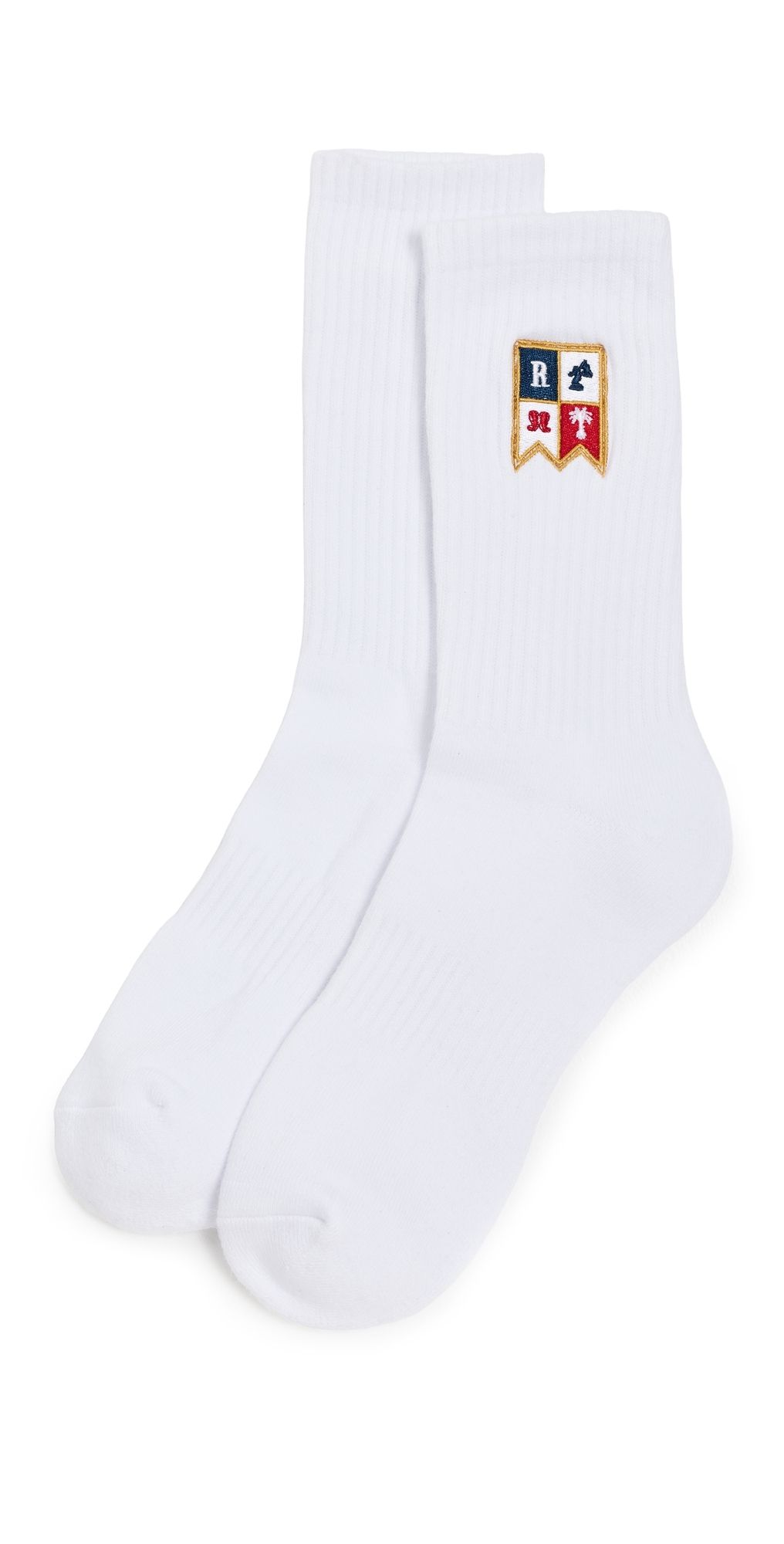 Rhude Harbor Crest Socks White / Multi One Size