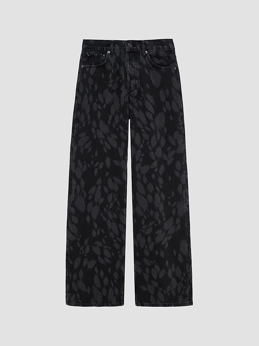 ANINE BING Women's Hugh Straight-Leg Jeans - Washed Black - Size 29