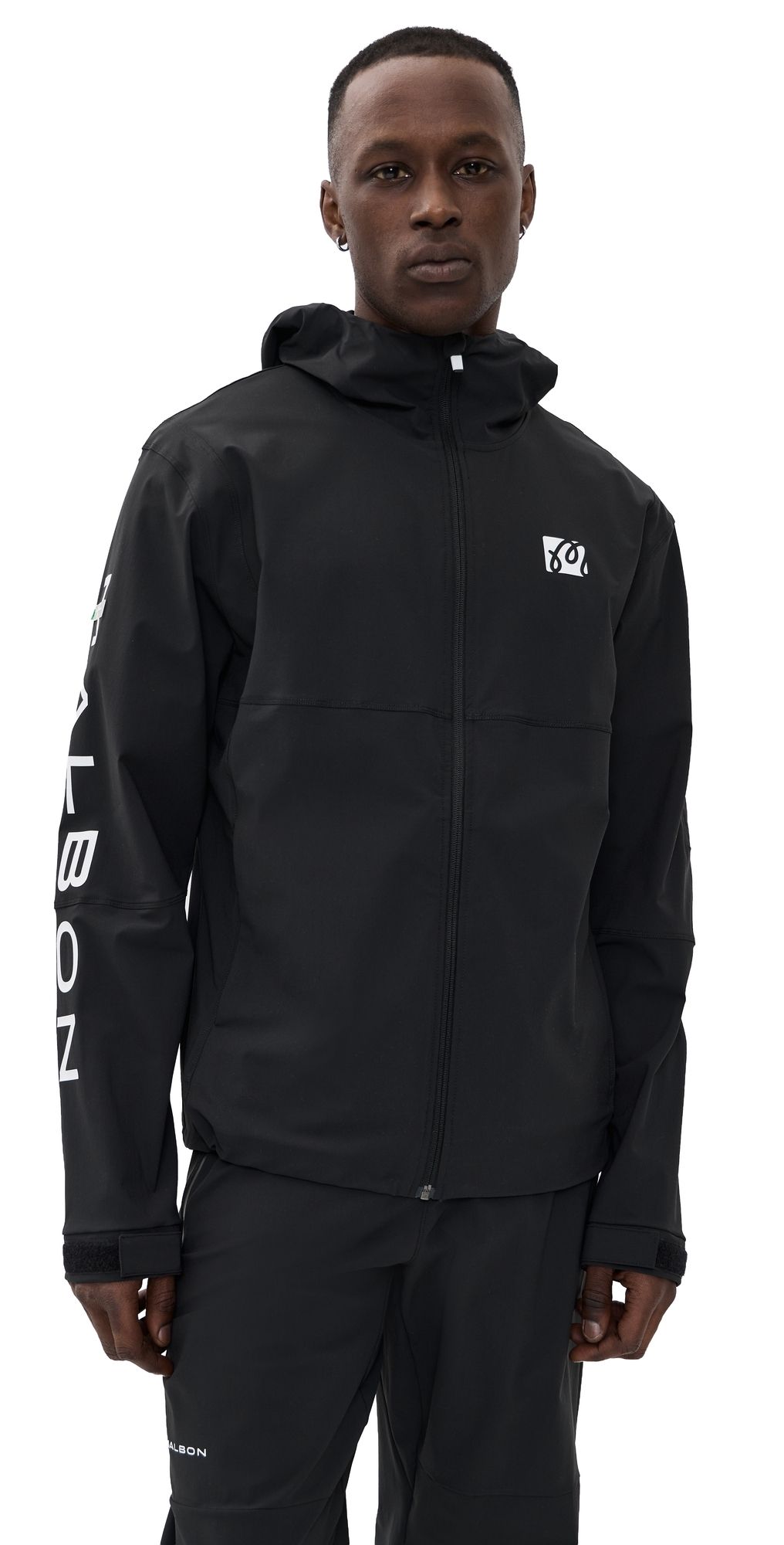 Malbon Golf Performance Full Zip Shell Jacket Black XL