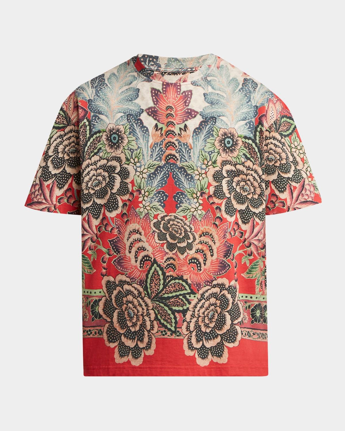 Men & apos;s Abstract Floral Crewneck T-Shirt