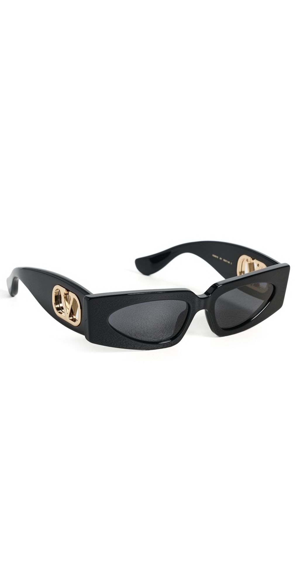 Valentino Vain Bold Sunglasses Black-Black-Grey One Size