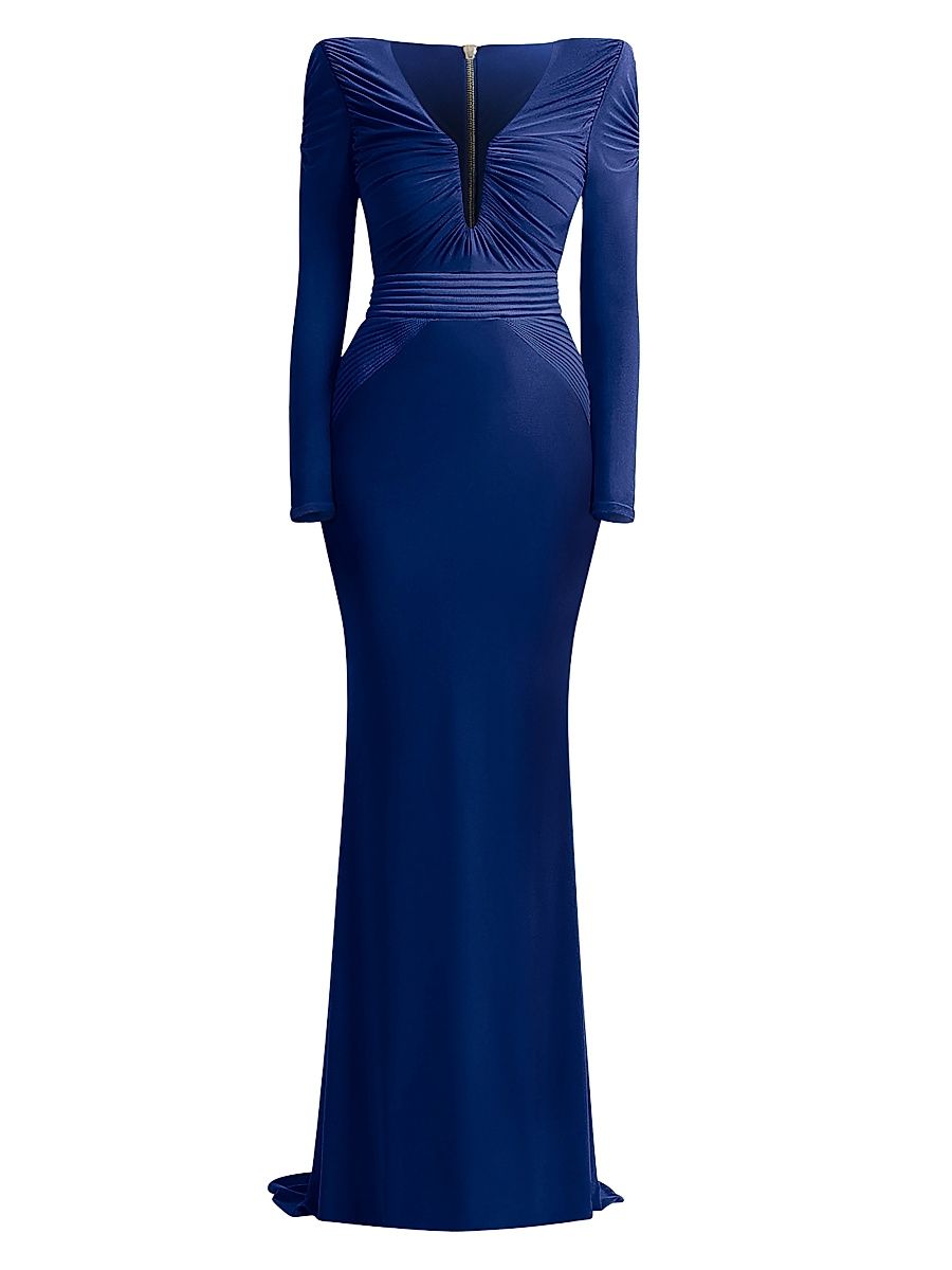 Zhivago Women's The Bloom Gathered Jersey Gown - Midnight - Size 12