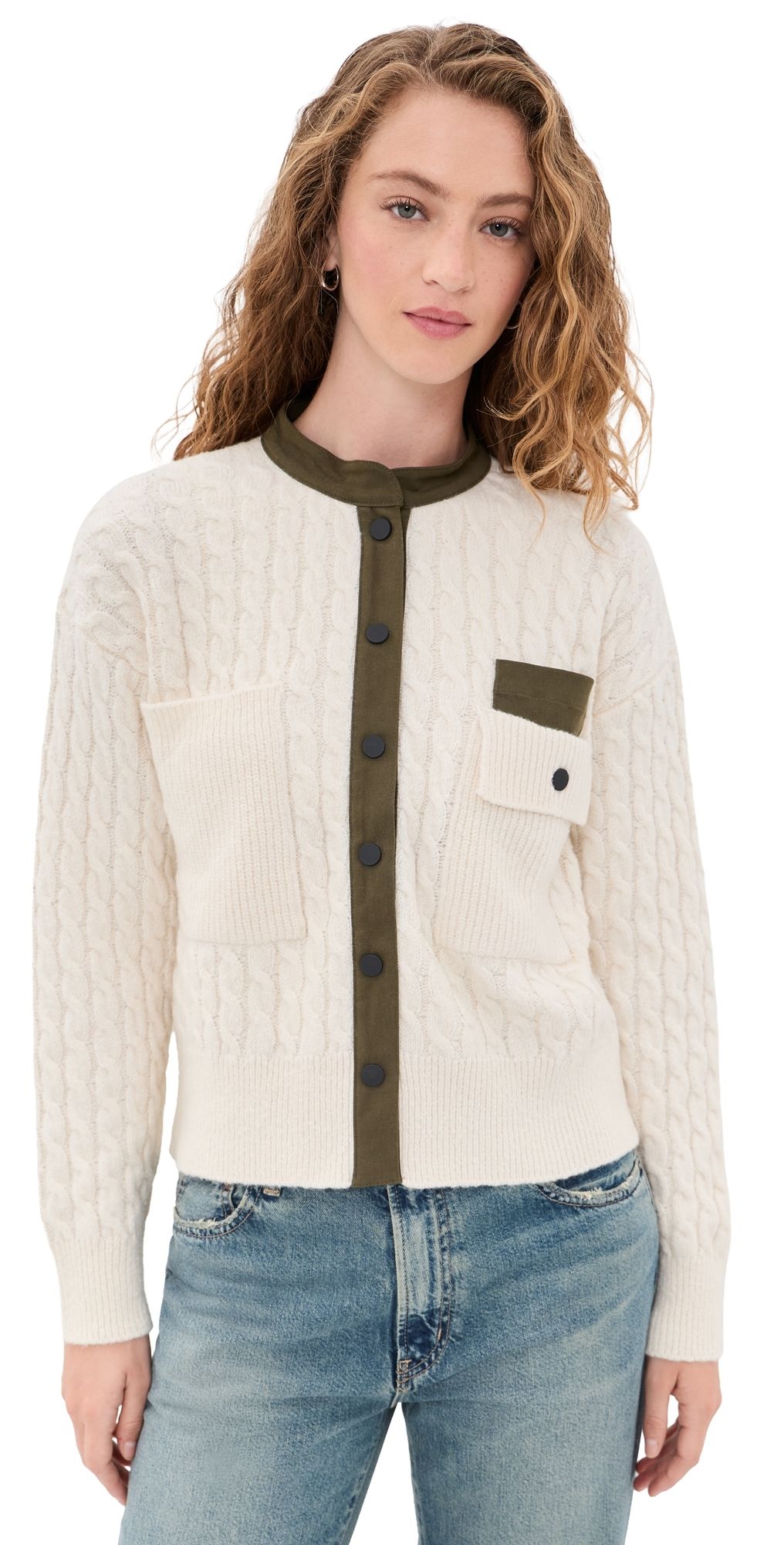 ASKK NY Greenwich Cardigan Natural/Safari XS