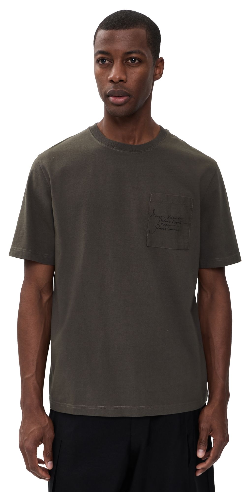 Maison Kitsuné Poetic Script Comfort T-Shirt Beluga L