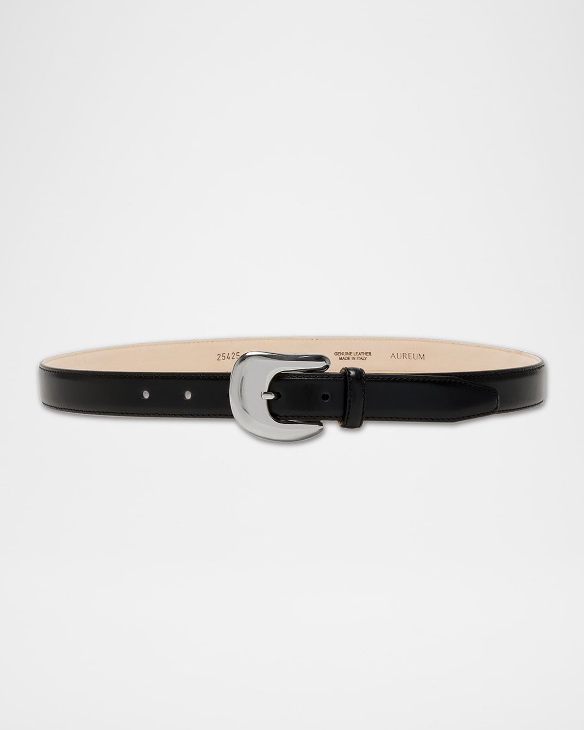 Leather Belt W/ Golden Hardware