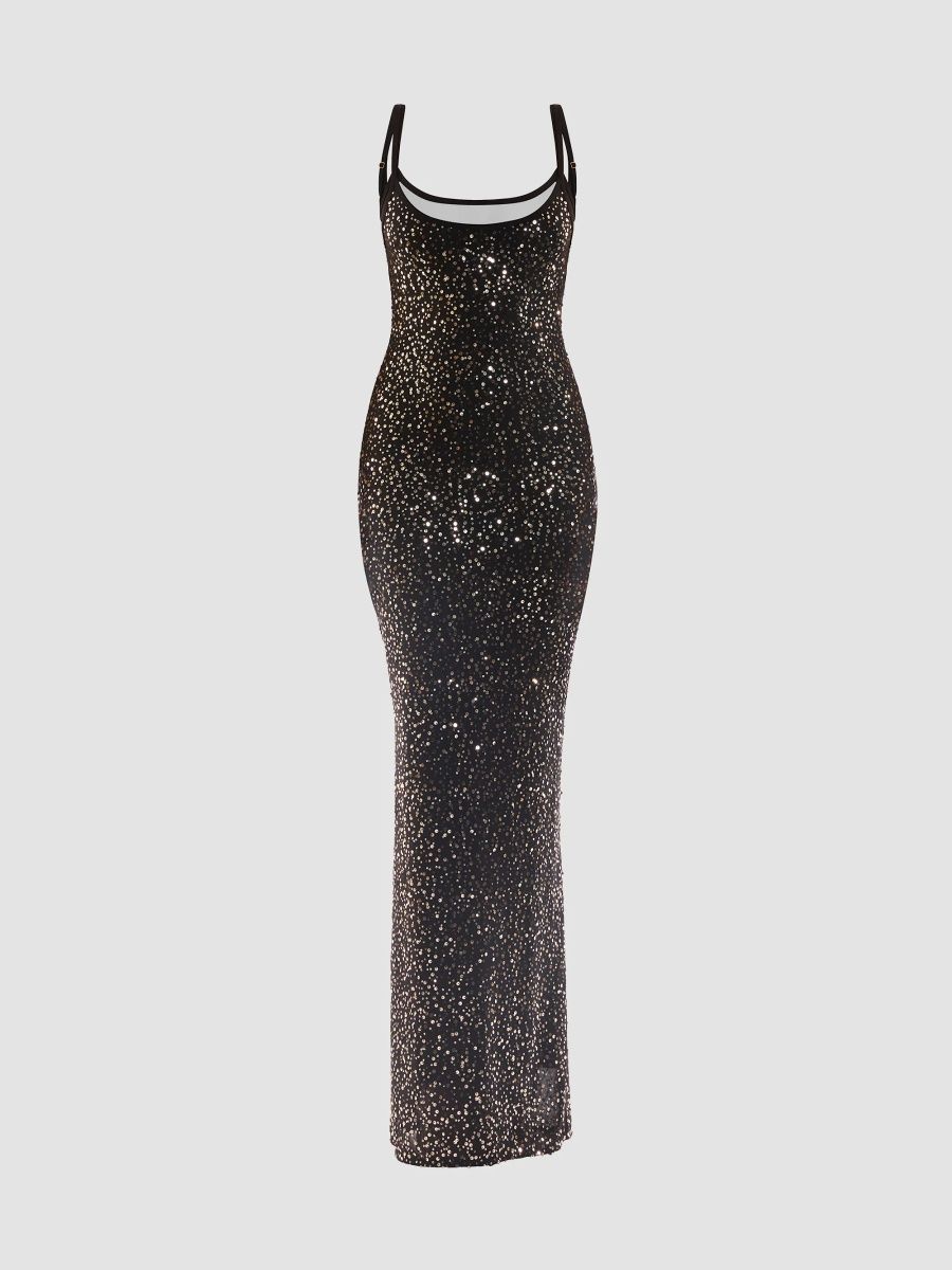 Zhivago Women's The Space Between Embellished Body-Con Maxi Slipdress - Gold - Size 0