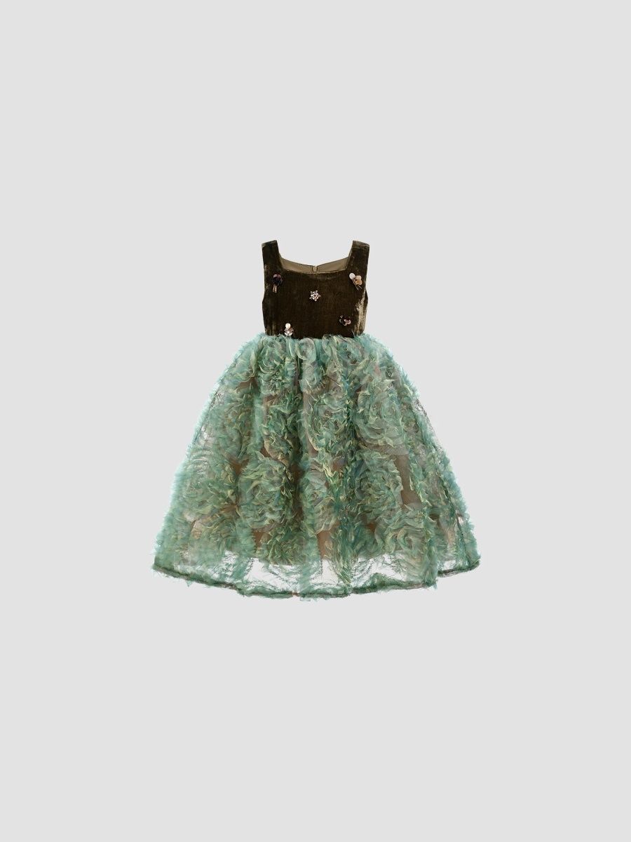 Tulleen Girl's Little Girl's & Girl's Bellina Dress - Green - Size 9