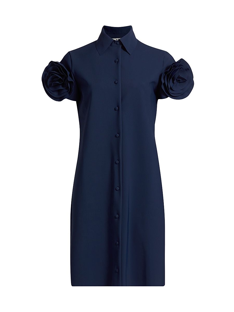 Women's Hyobe Floral A-Line Minidress - Blu Notte - Size 8