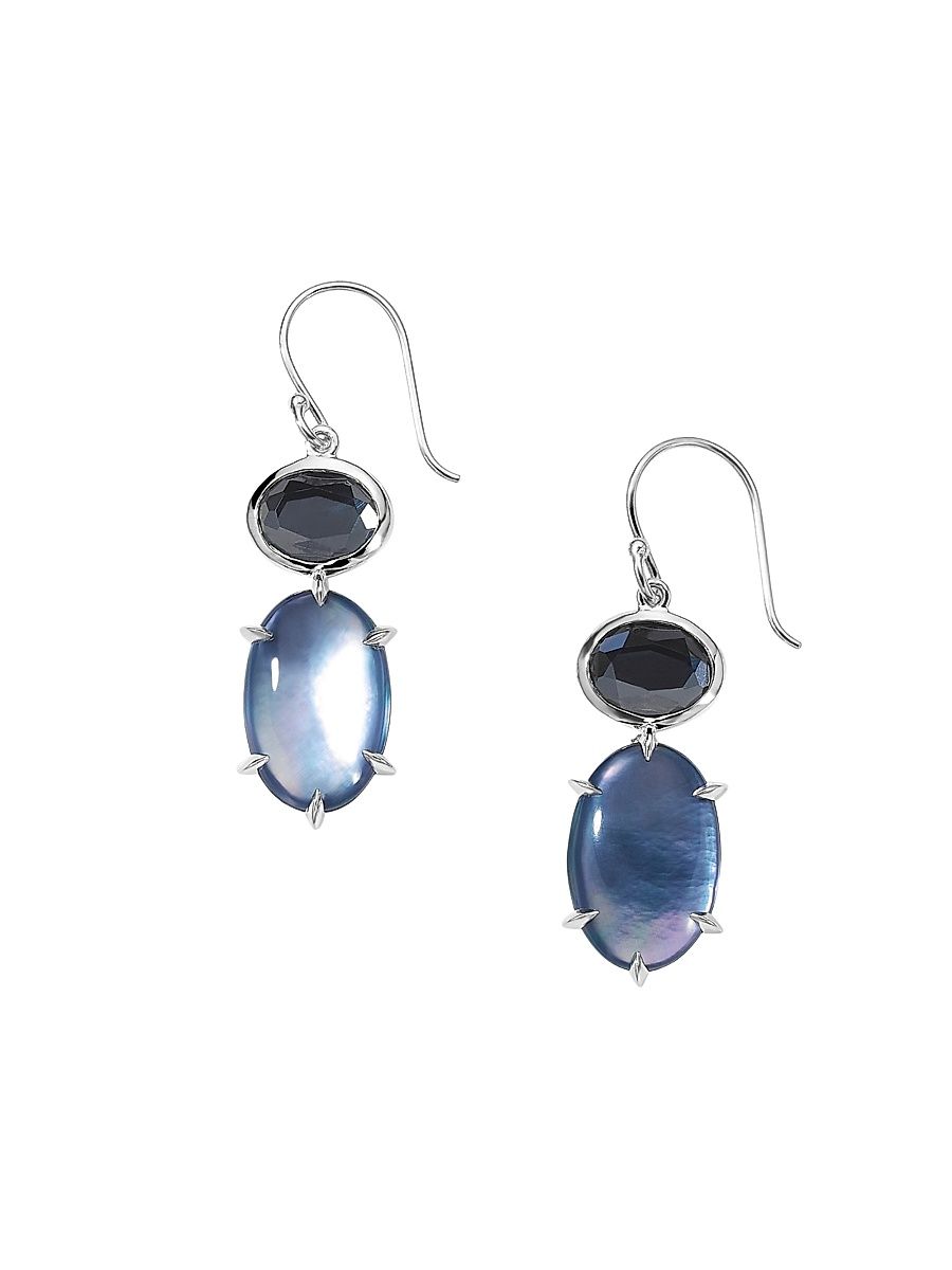 Women's Luce Sterling Silver & Multi-Stone Double-Drop Earrings - Blue