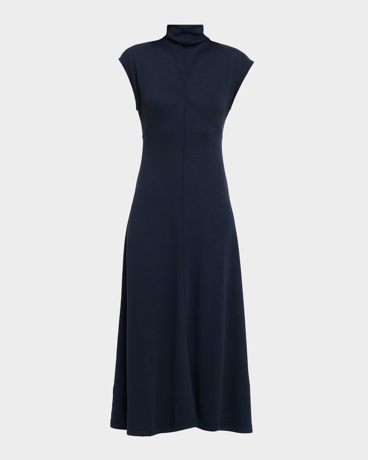 Brea Brushed Knit Turtleneck Midi Dress