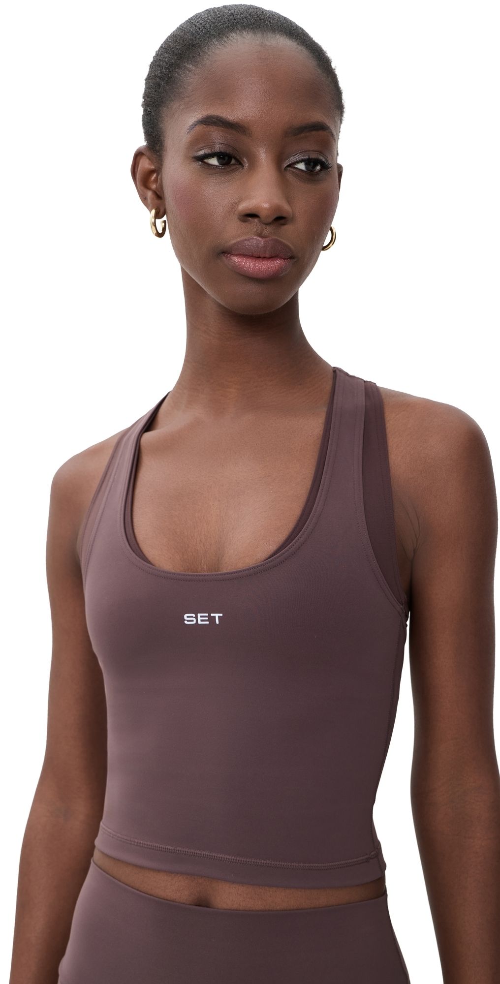 SET Sporty Gym Tank Cacao L