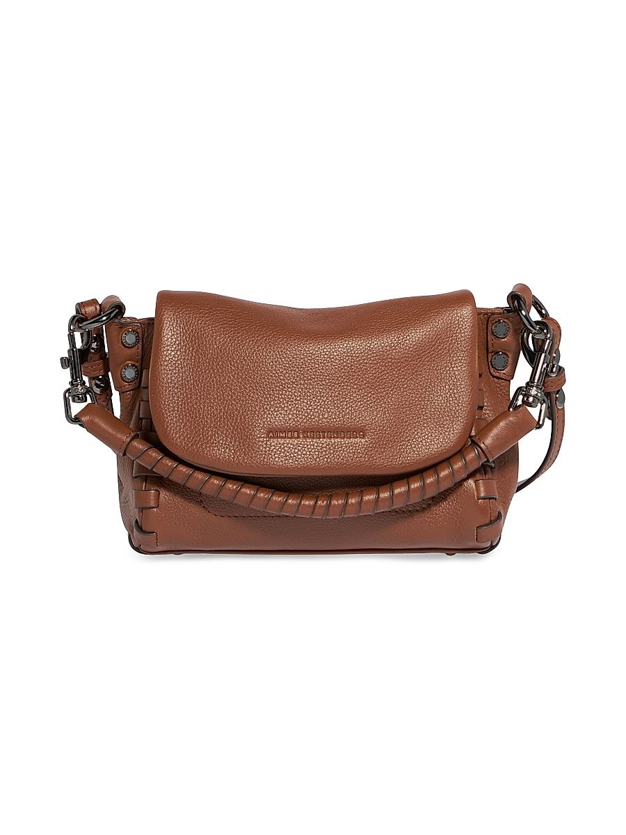 Women's Zen Leather Mini Crossbody Bag - Chestnut
