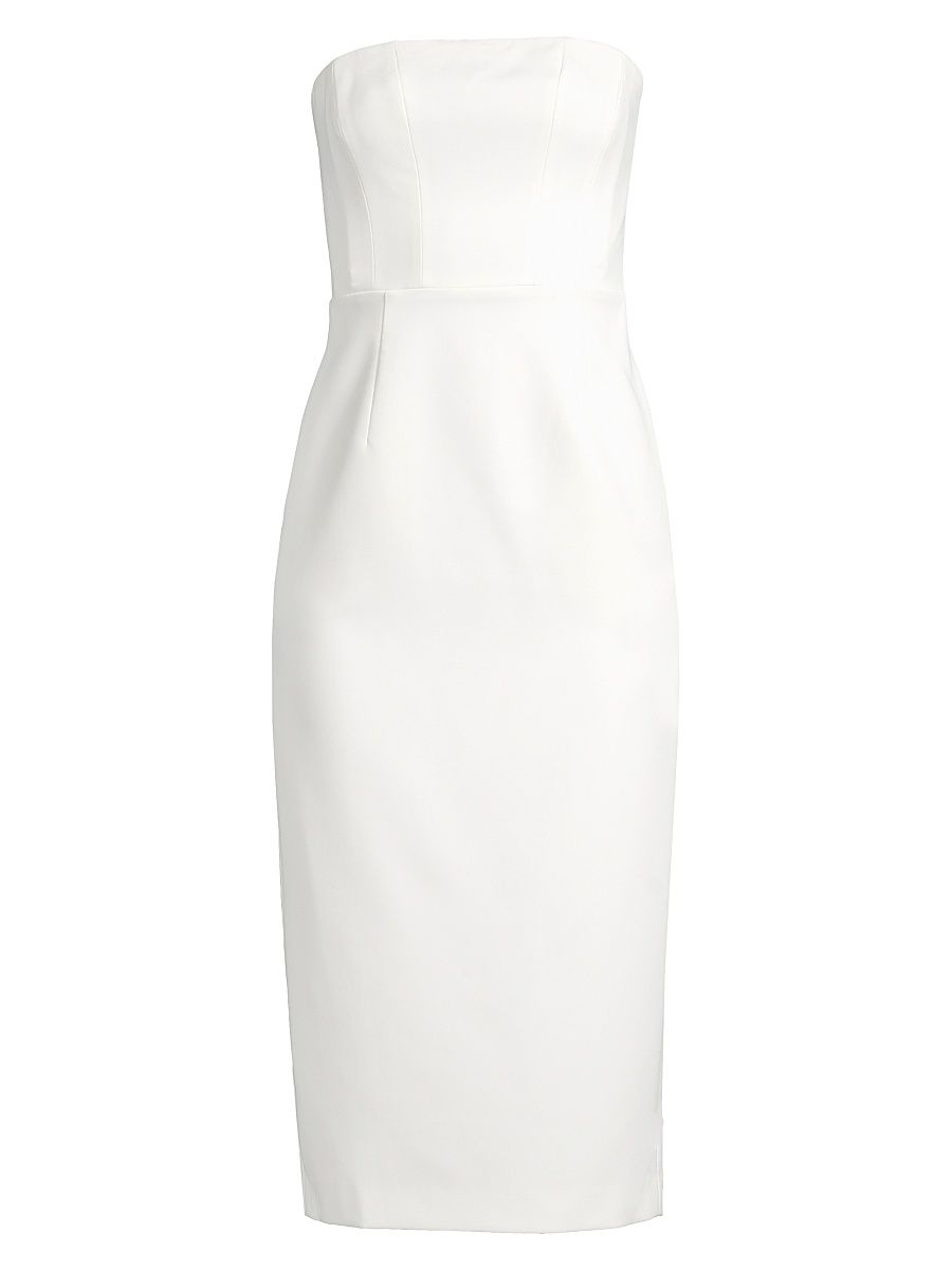Women's Traci Cady Strapless Midi-Dress - Ecru - Size 8