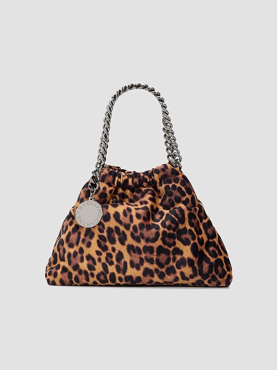 Women's Falabella Mini Leopard-Print 3-Chain Shoulder Bag - Leopard