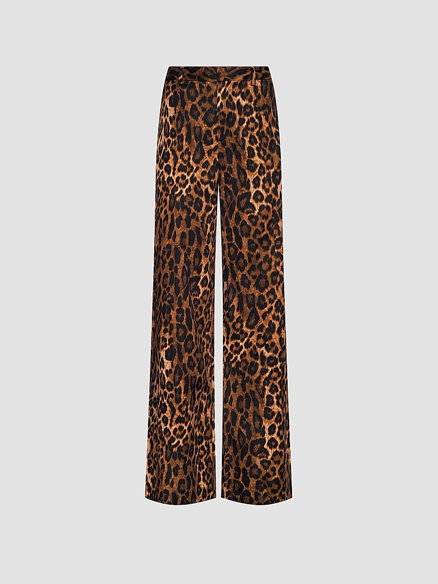 Women's Livvy Leopard-Print Pants - Tan Multi - Size 14