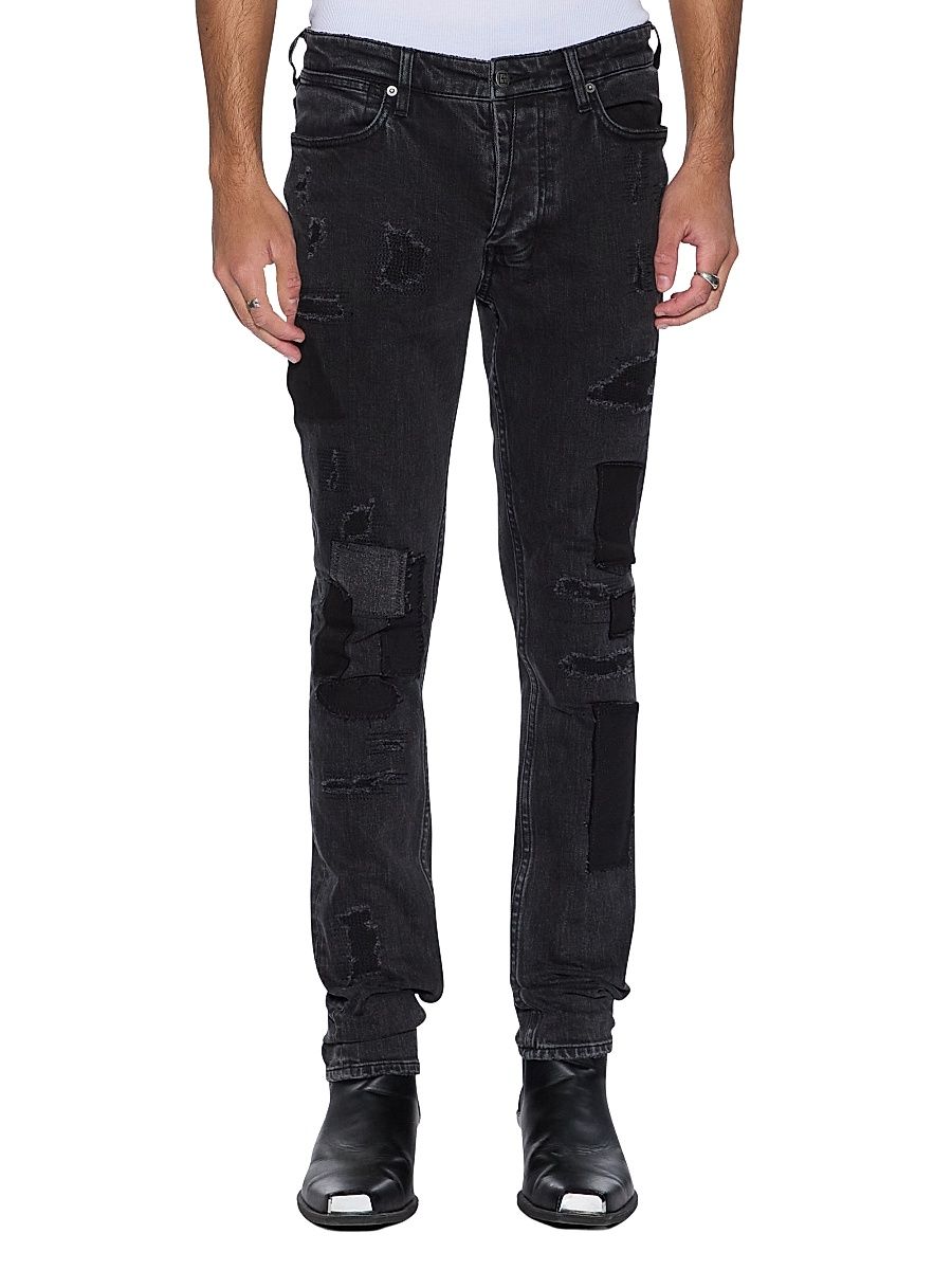 Men's Neo-Nostalgia Van Winkle Led Rockstar Repair Jeans - Black - Size 40