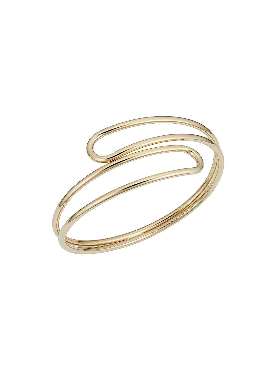 Women's 14K Yellow Gold Avant-Garde Wrap Cuff - Yellow Gold