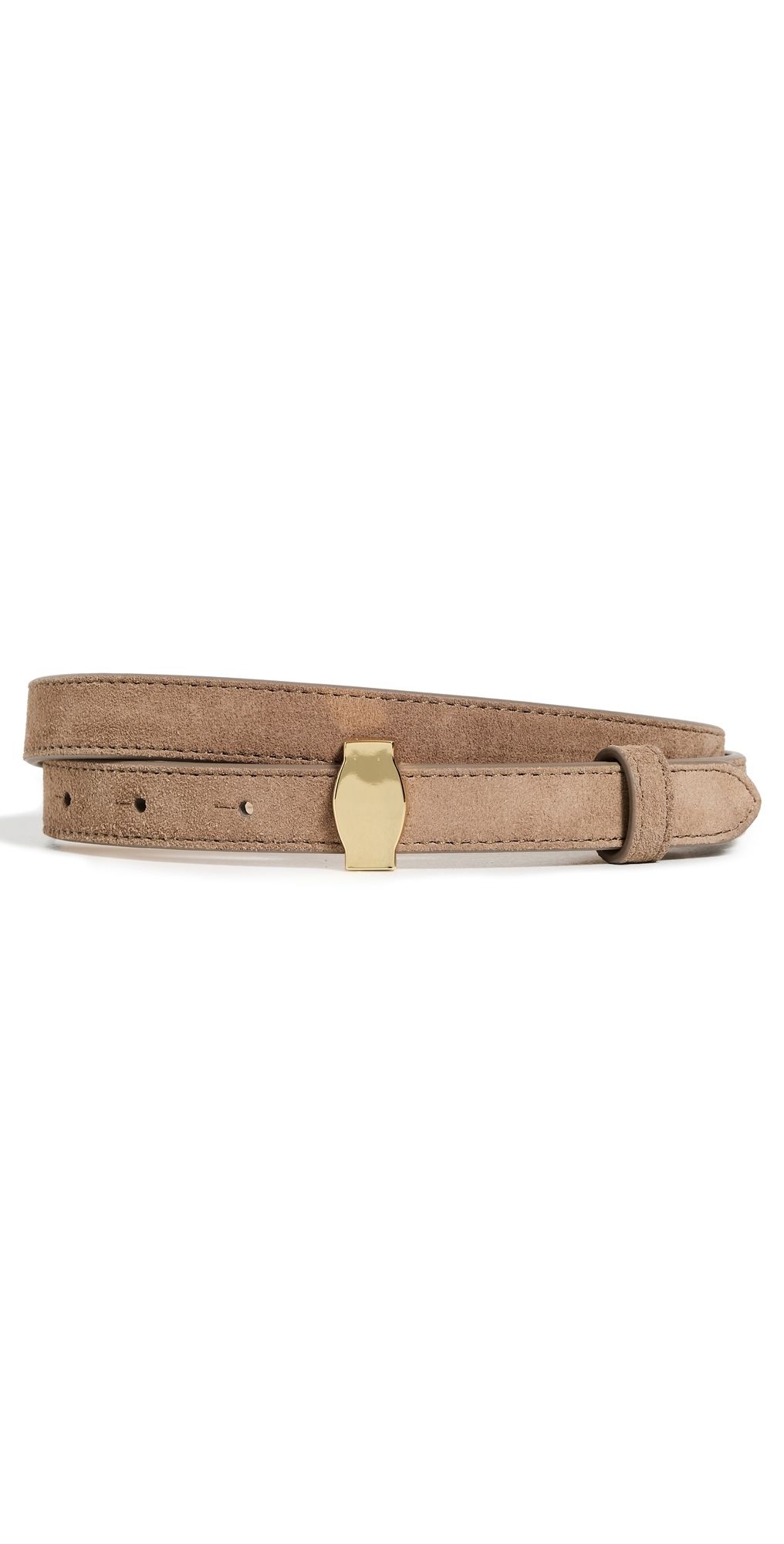 Veronica Beard Suede Dash Belt Bark XL