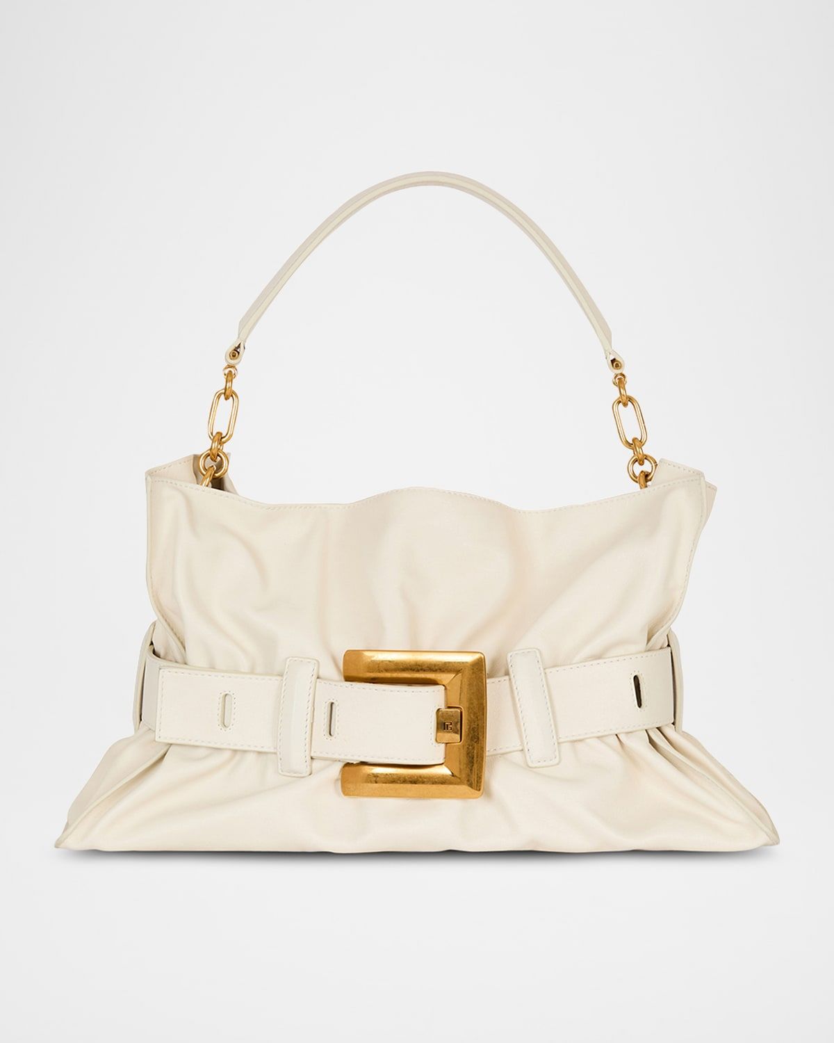 Anthem Medium Buckle Shoulder Bag in Calfskin