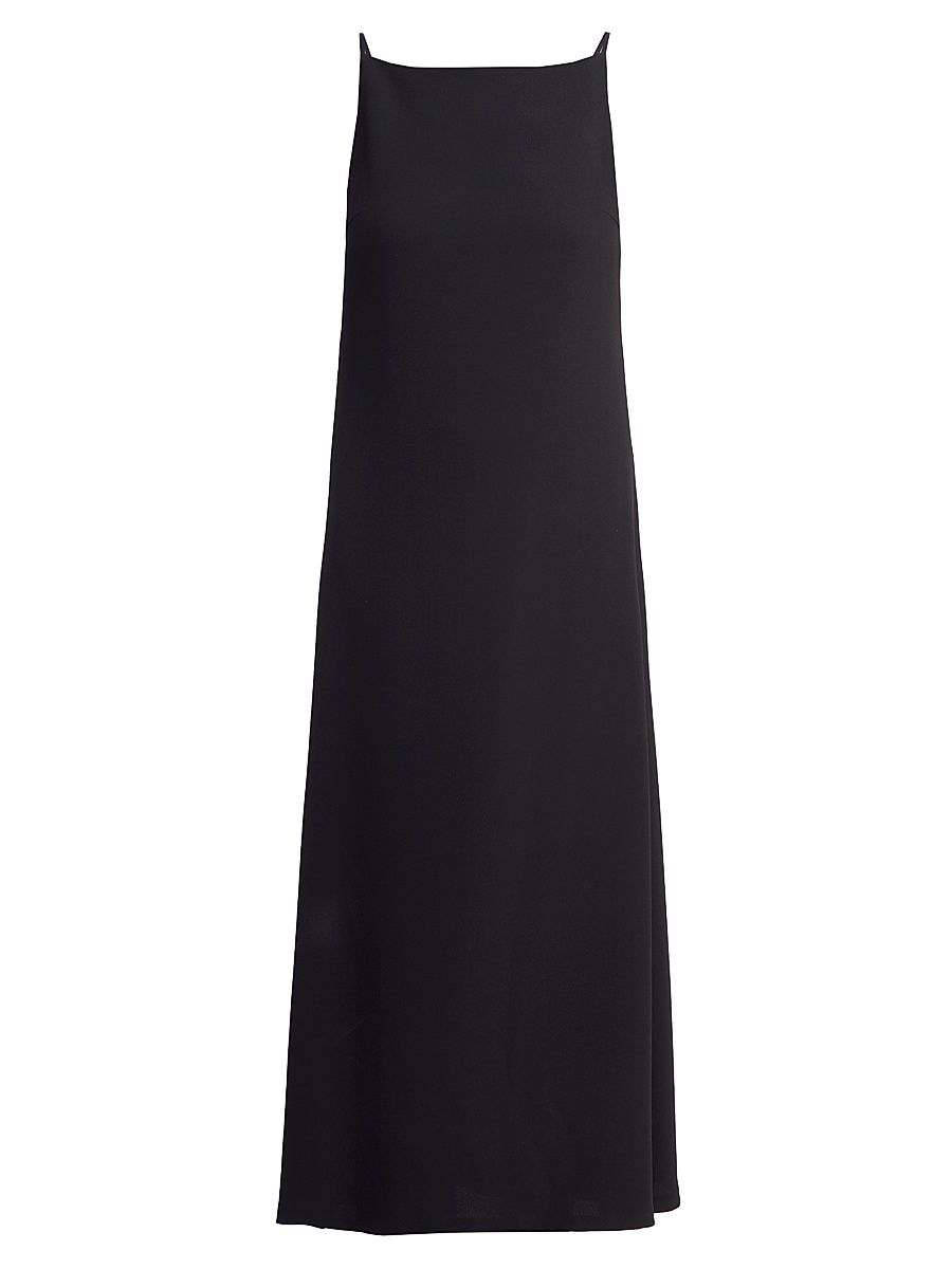 Women's Seraphina Silk Midi-Dress - Black - Size 8