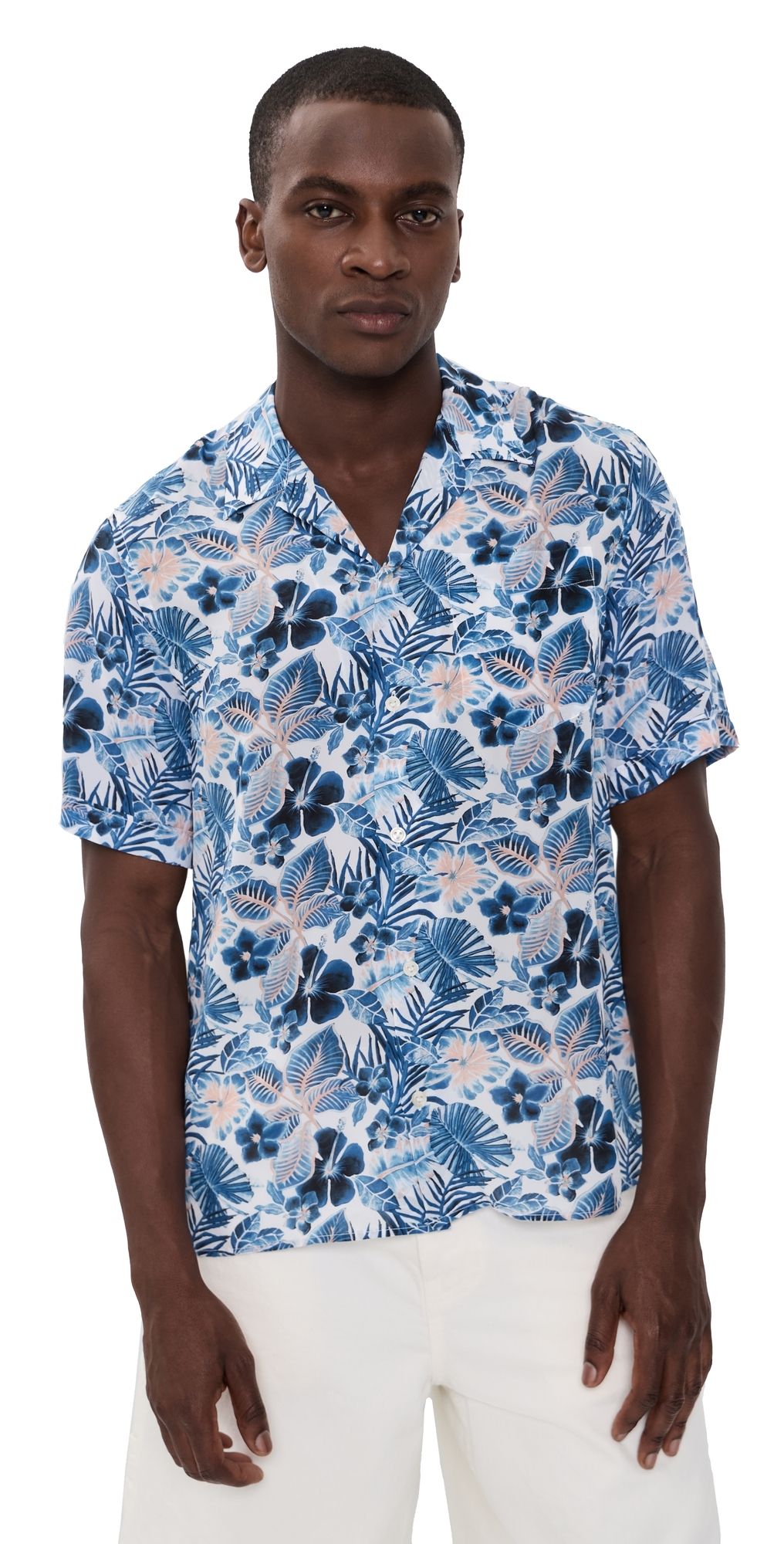 Vilebrequin Charli Camp Shirt Blanc M