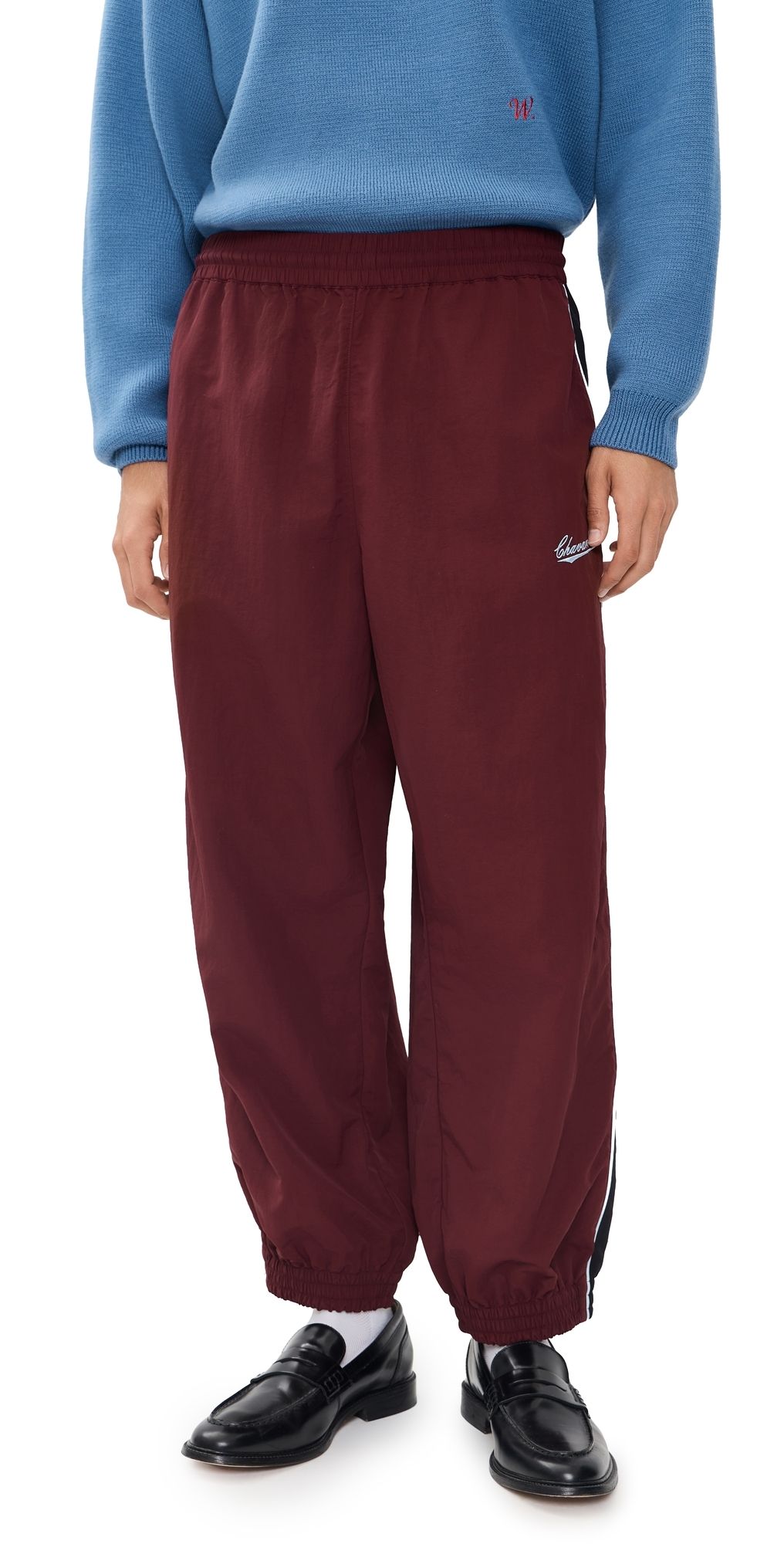 Willy Chavarria Bad Boy Track Pants Bordeaux L
