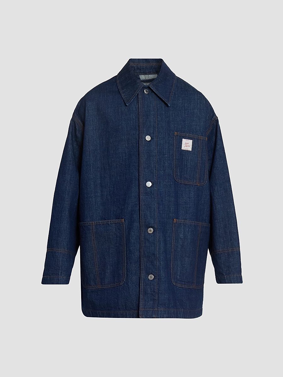 AMI Paris Men's Worker Denim Jacket - Indigo - Size XXL
