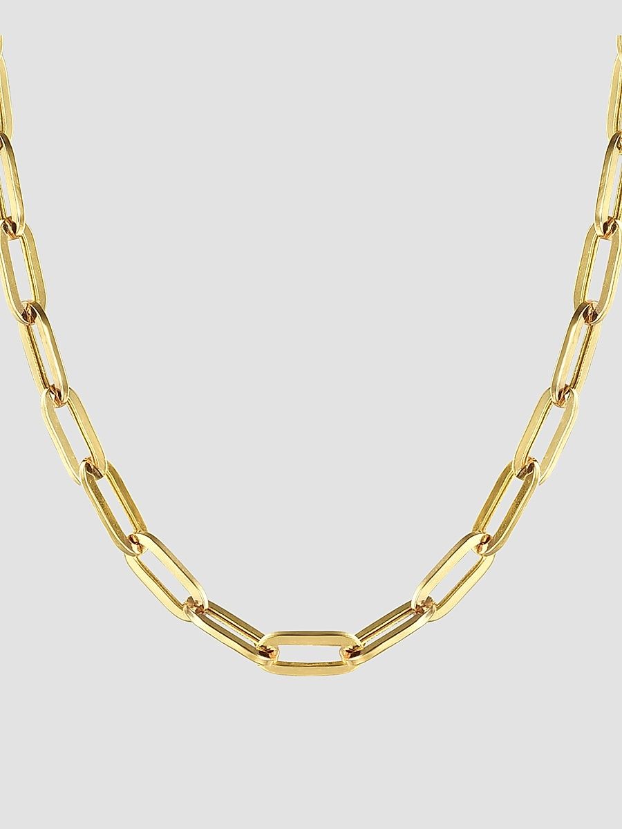 Gabriel & Co Women's Contemporary 14K Yellow Gold Paperclip Chain Necklace - Yellow Gold