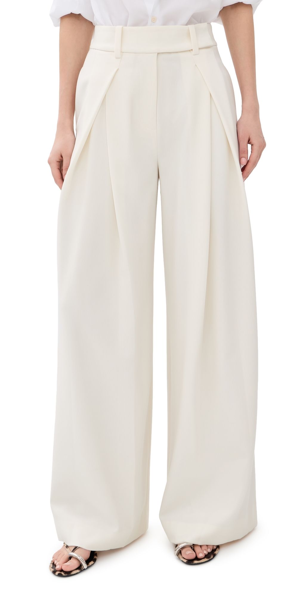 Favorite Daughter Pleats For Days Pants Ivory 6
