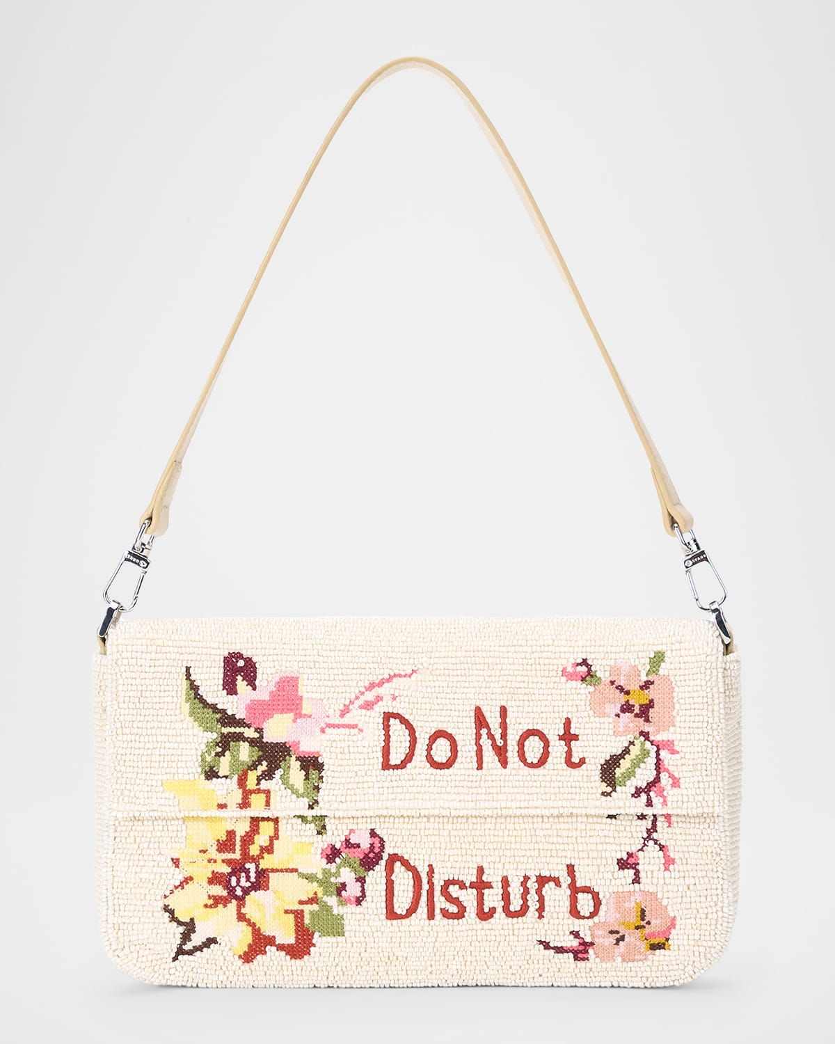 Timmy Beaded Floral-Embroidered Shoulder Bag