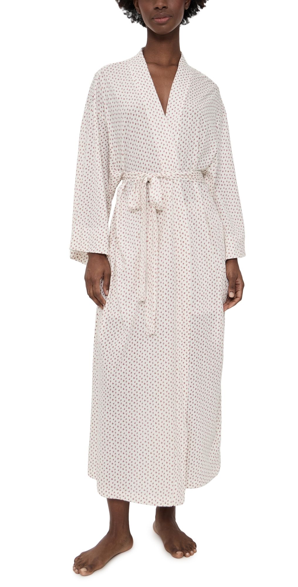THE GREAT. The Jersey Sleep Robe Calico Rose 0/1