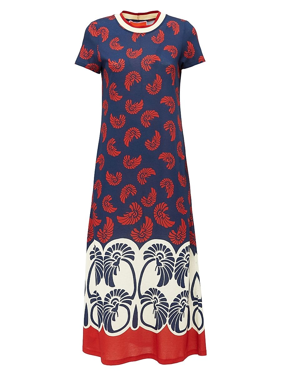Women's Sporty Swing Dress - Palmetto Placee Navy - Size XS