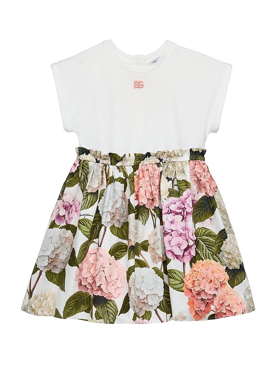 Baby Girl's & Little Girl's Logo T-Shirt Floral Dress - Variante Abbinata - Size 2