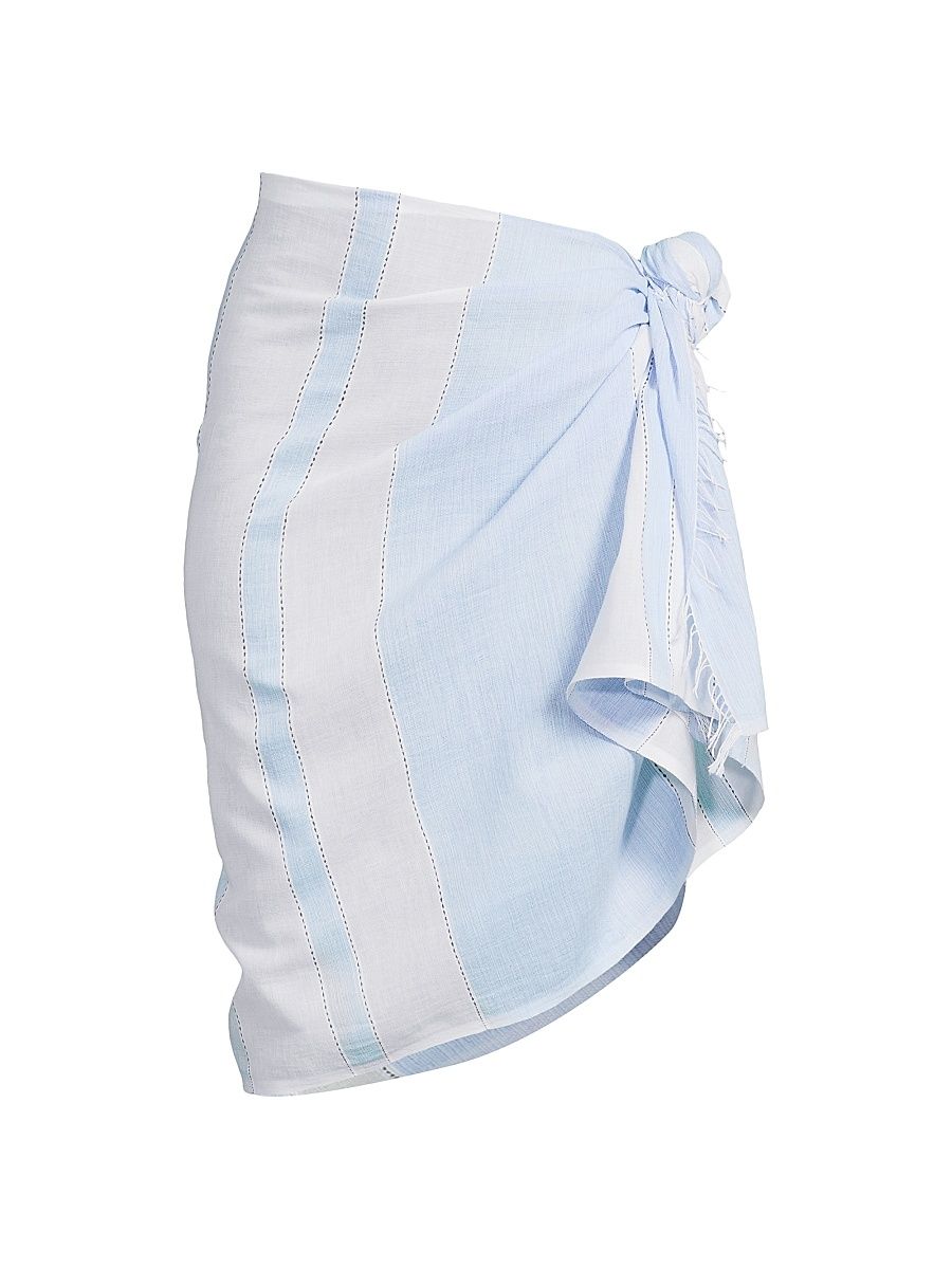 Women's Lema Jacquard Sarong - Debre Sky