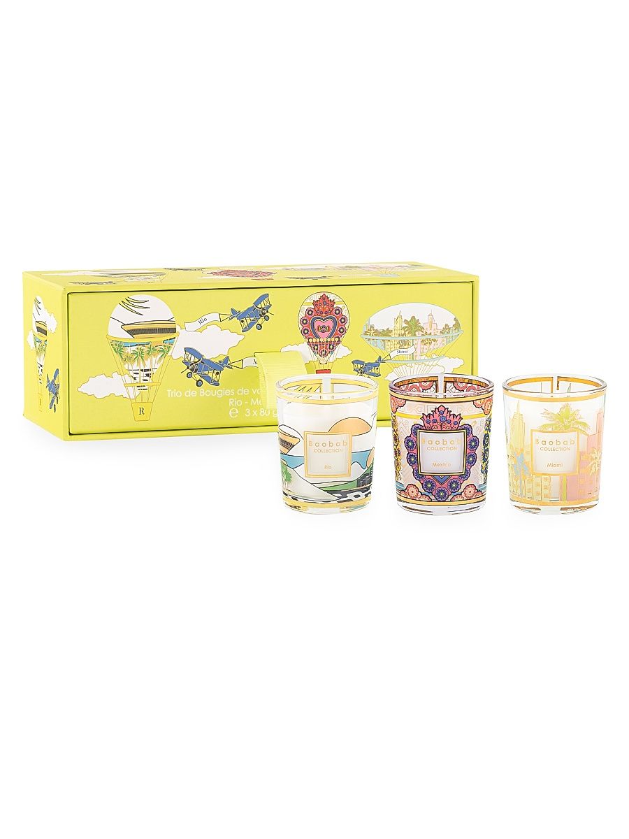 My First Baobab 3-Piece Rio-Mexico-Miami Candle Set