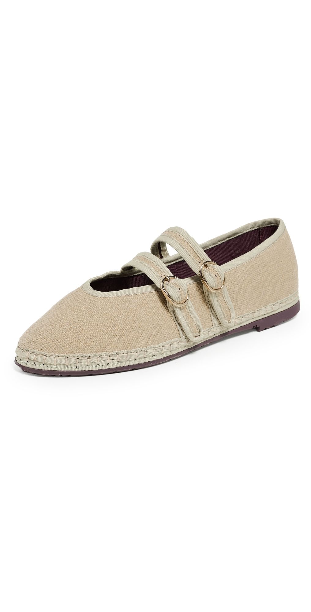 Flabelus Claire Linen Flats Sand 37