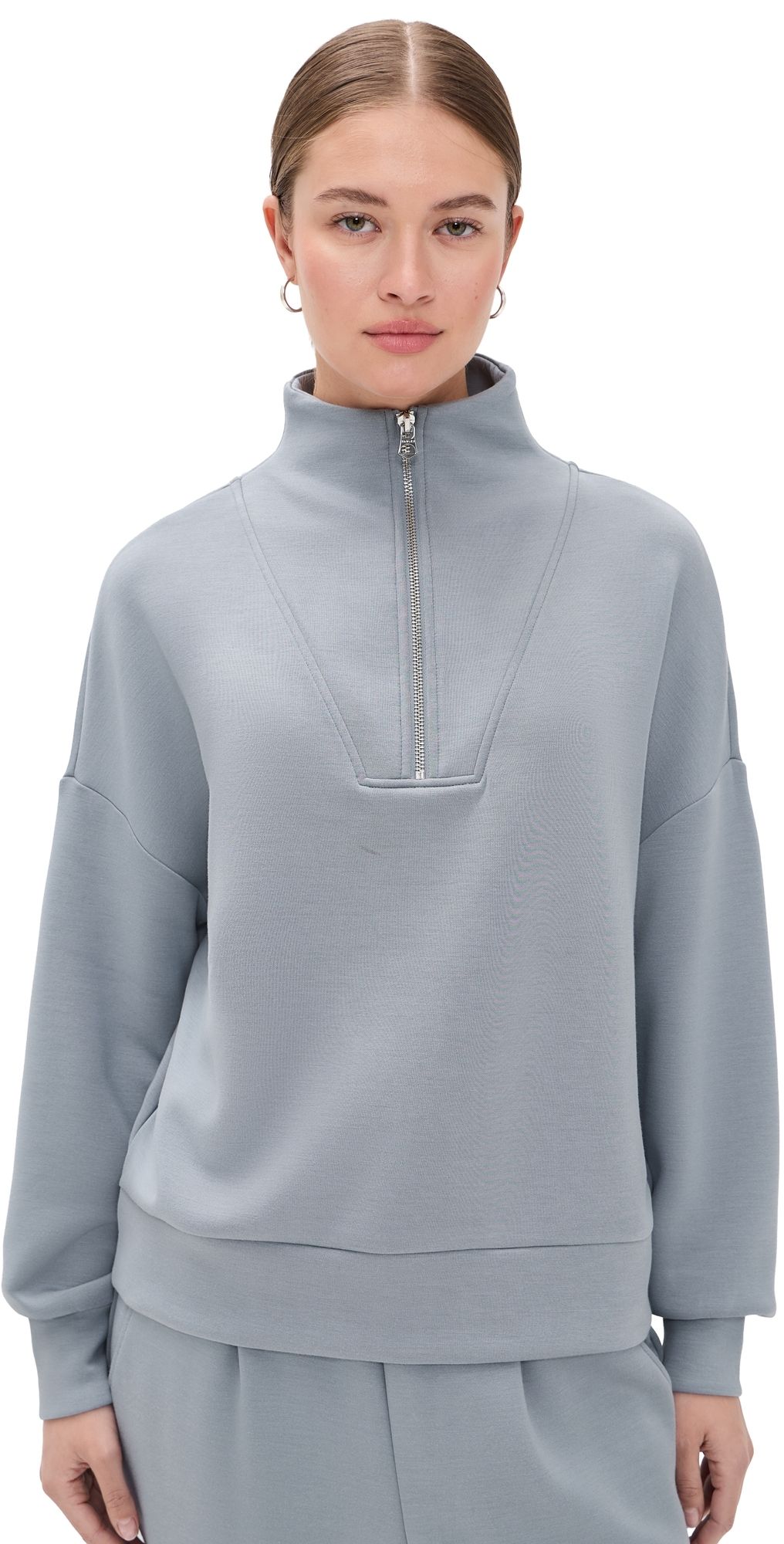 Varley Hawley Half Zip Sweatshirt Wind Blue S