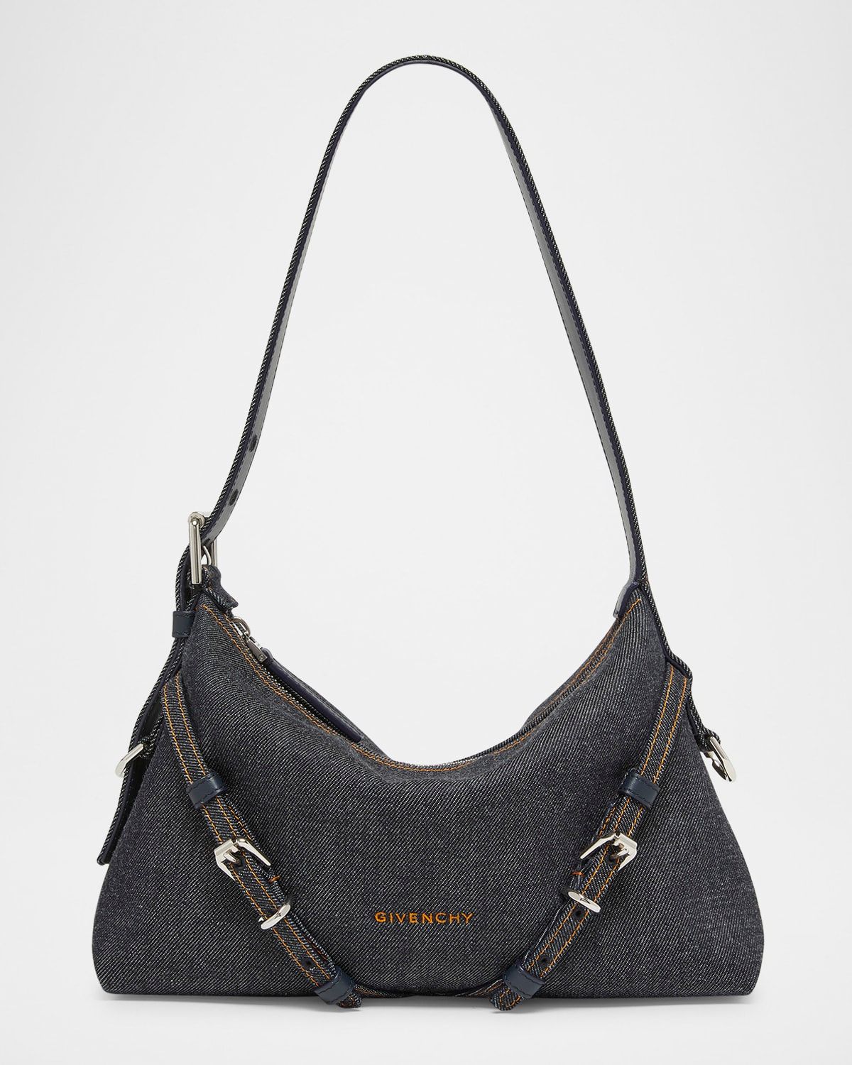 Voyou Mini Shoulder Bag in Denim