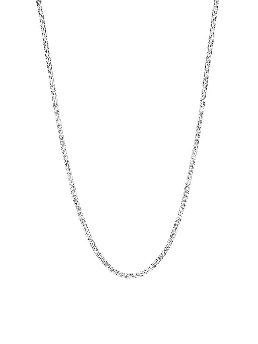 Men's Sterling Silver Necklace - Silver