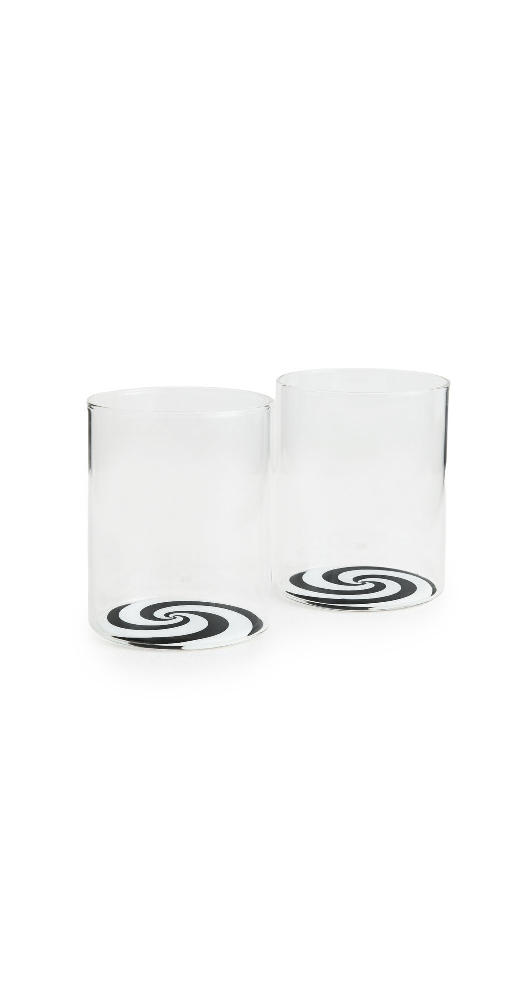 FAZEEK Swirl Tumbler Set of 2 Black/White One Size