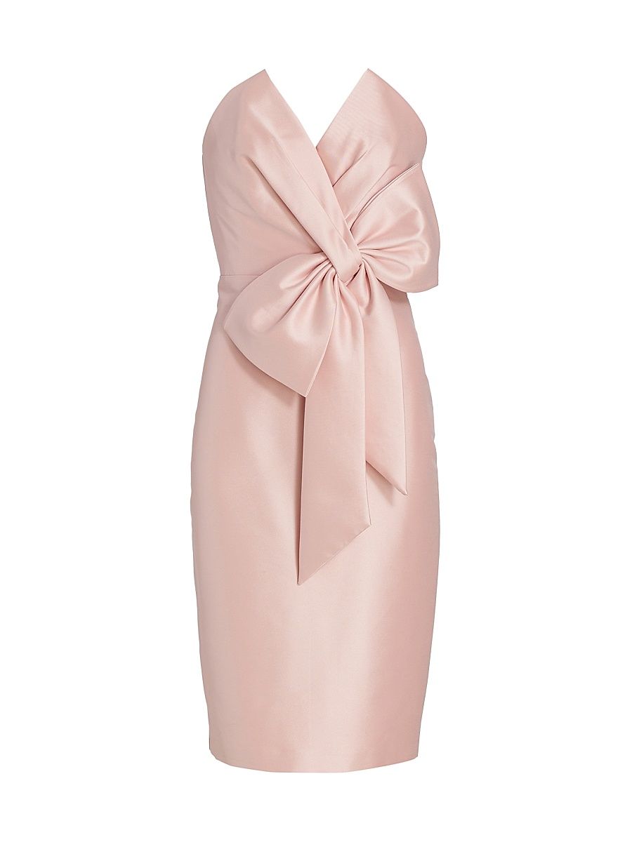 Women's Bow Cocktail Dress - Rose - Size 12