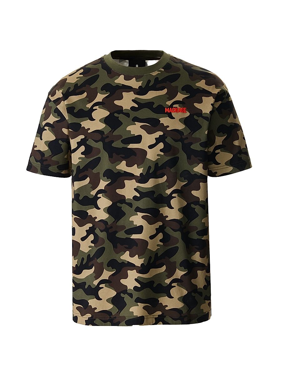 Men's Cotton Camo T-Shirt - Camouflage Print - Size XL